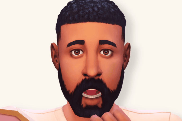 Kawaii cartoon male avatar with beard and surprised expression, digital illustration representing Must Have Mods gaming and customization accessories.