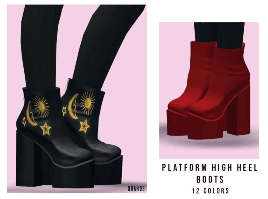 Platform High Heel Boots