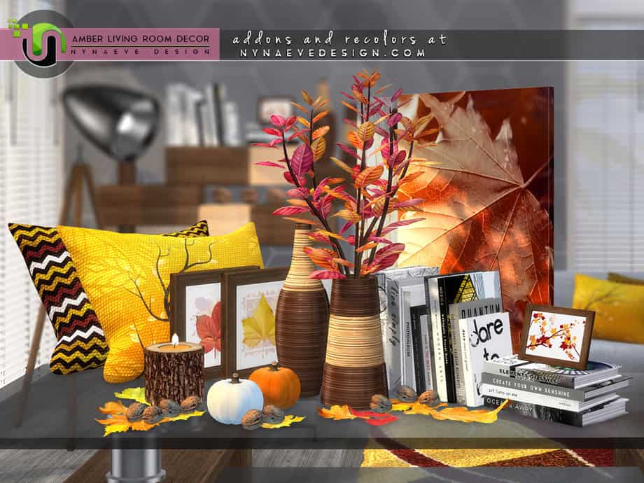 Amber Living Room Decor
