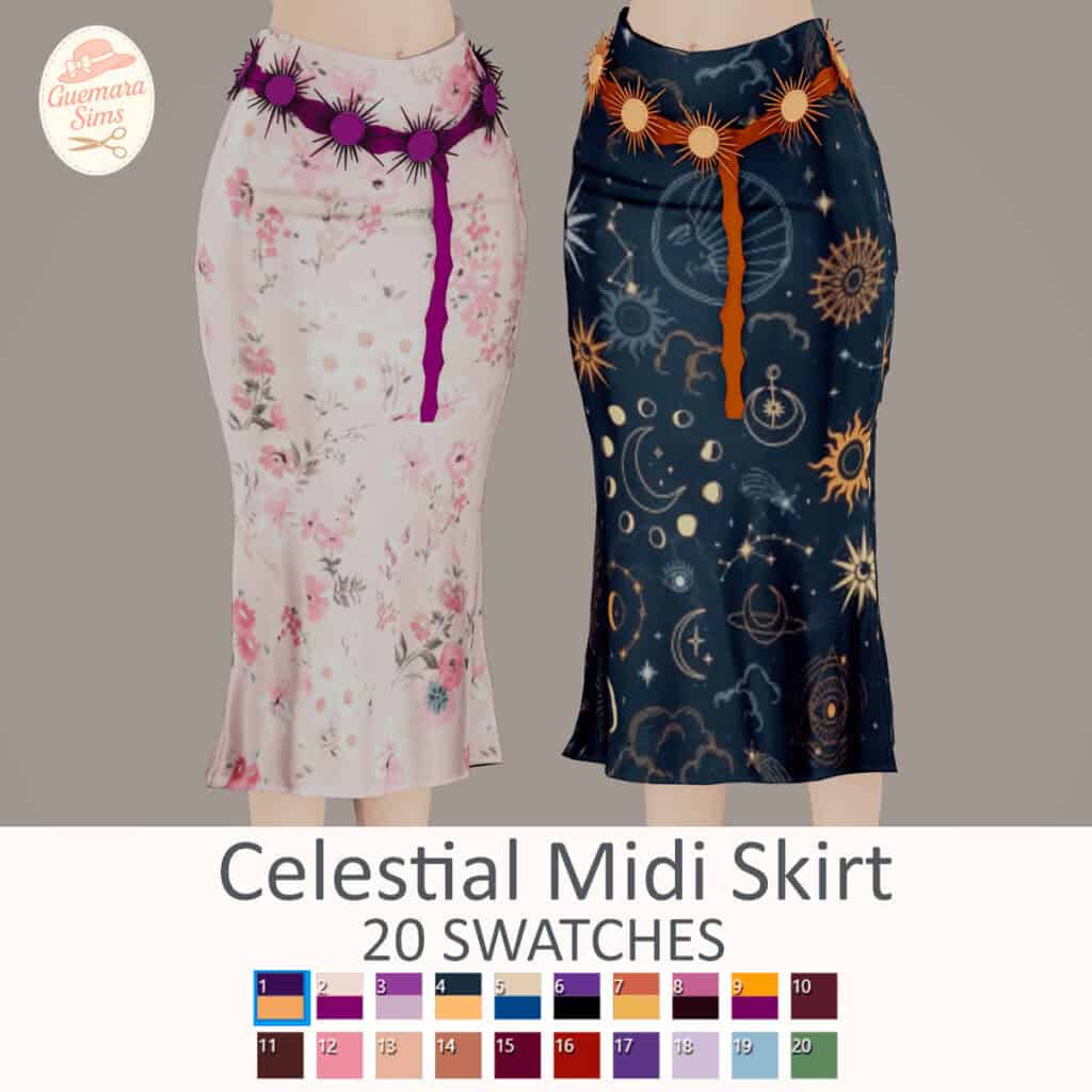 Celestial Midi Skirt