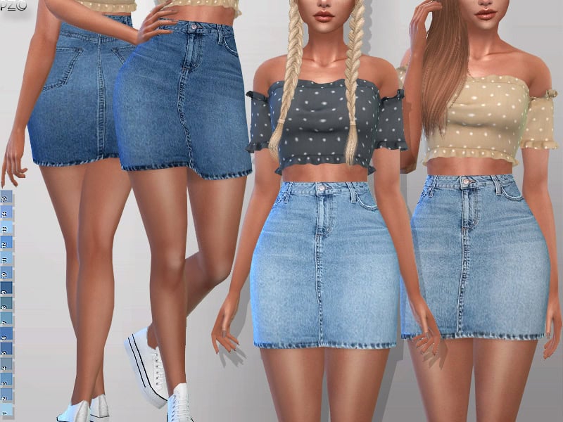 Denim Jeans Skirt