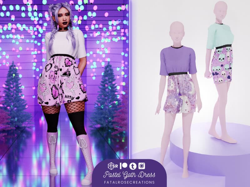 Pastel Goth Dress
