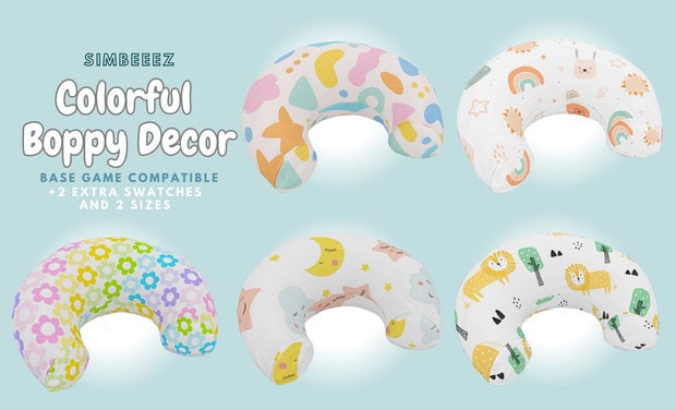 Colorful Boppy Pillow Decoration