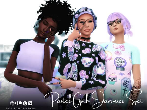 The Pastel Goth Jammies Collection