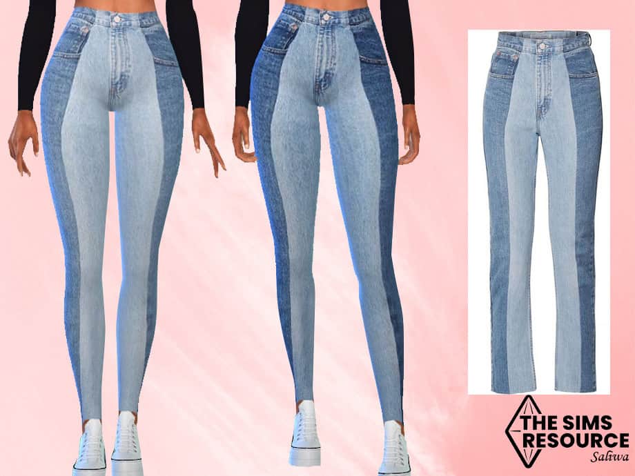 Saliwa’s Two Color Denim Jeans