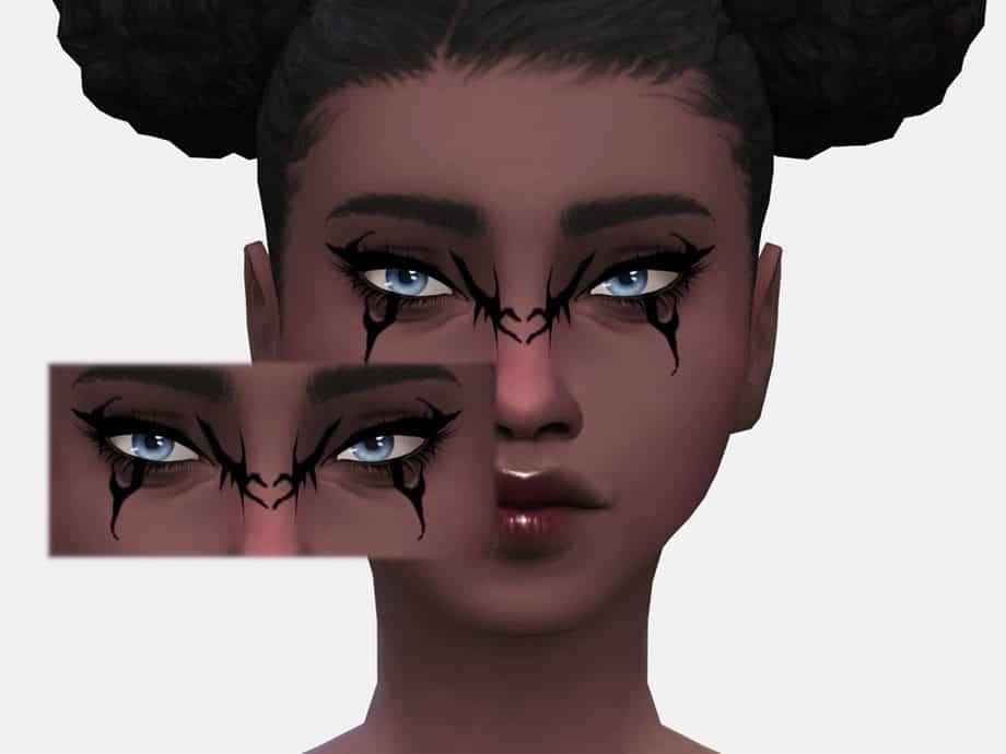 Dark Fairy Facepaint