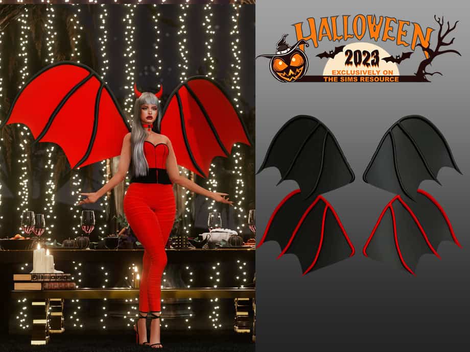 L Evil Wings Accessory