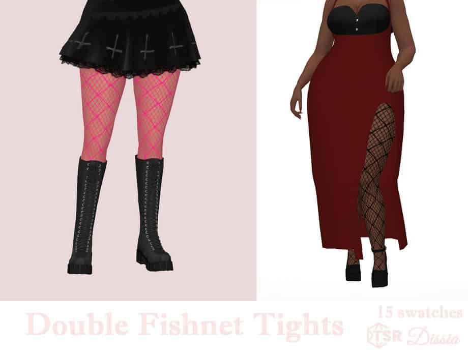 Double Fishnet Tights
