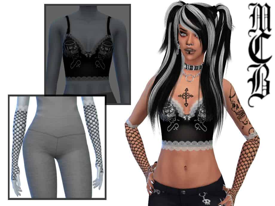 Mira Fishnet Gloves