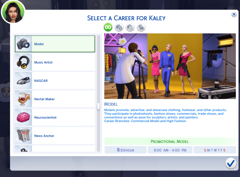 Model Career