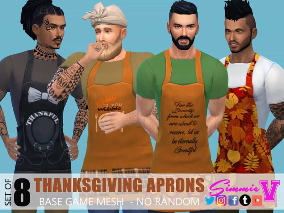 SimmieV Thanksgiving Aprons