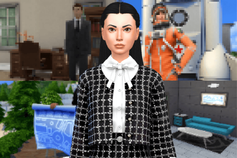 Must have mods digital avatar with professional attire in a modern virtual environment.