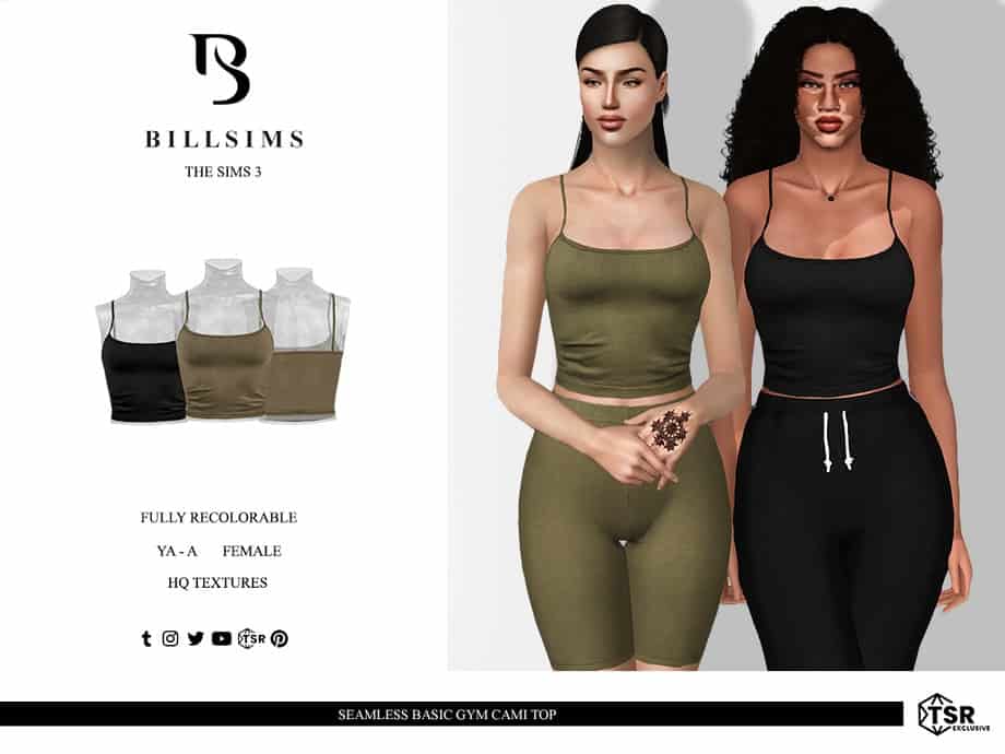 Seamless Basic Gym Cami Top