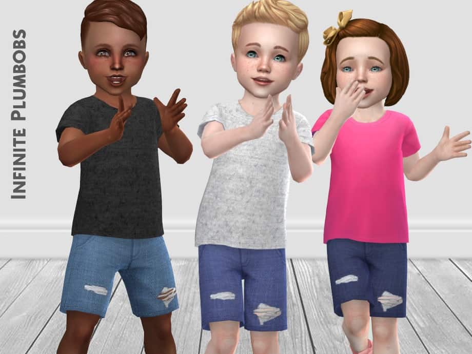 Toddler Ripped Jean Shorts