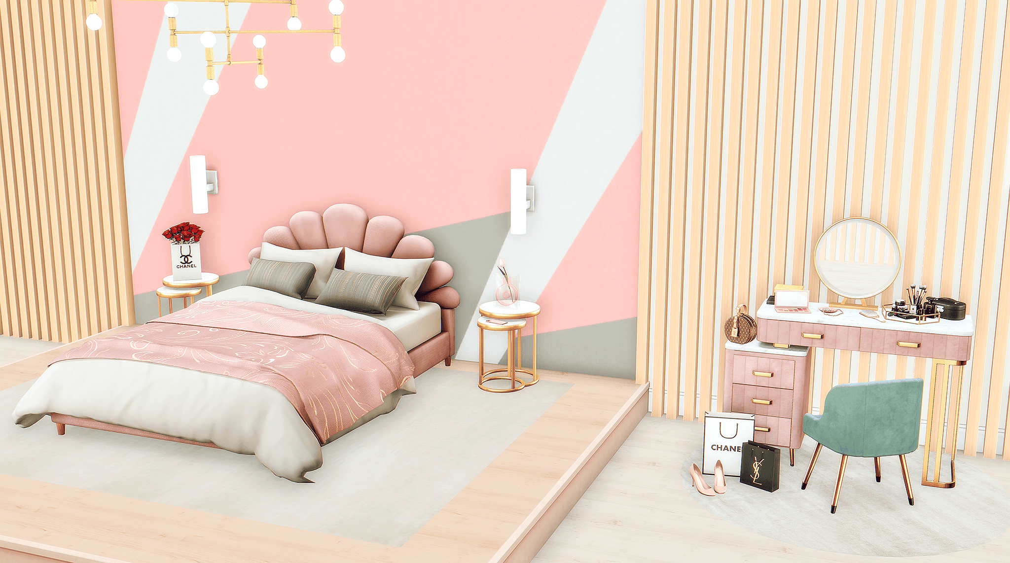 Dreamy Bedroom Clutter