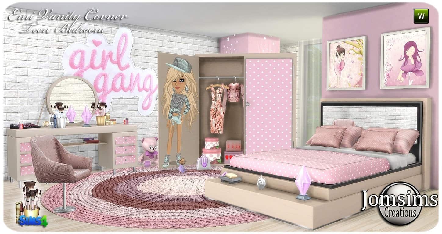 Emy Vanity Corner Teen Bedroom