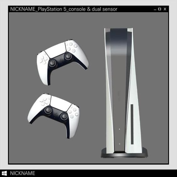 PlayStation 5 Console and Duel Sensor
