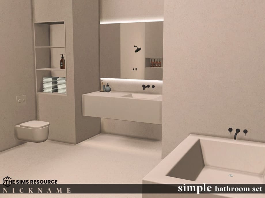 Simple Bathroom Set