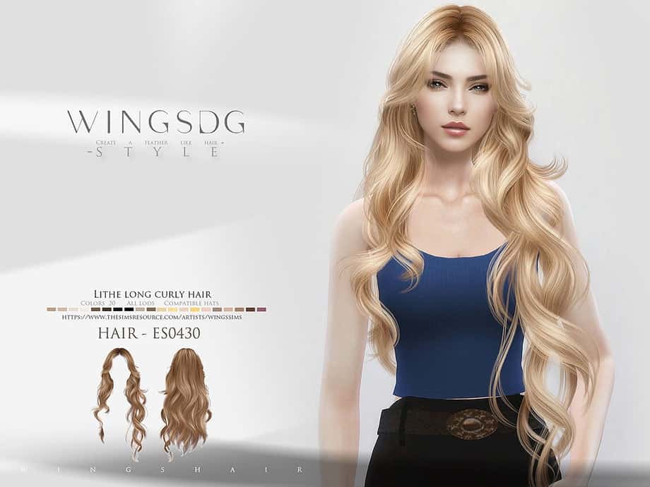 Lithe Long Curly Hair