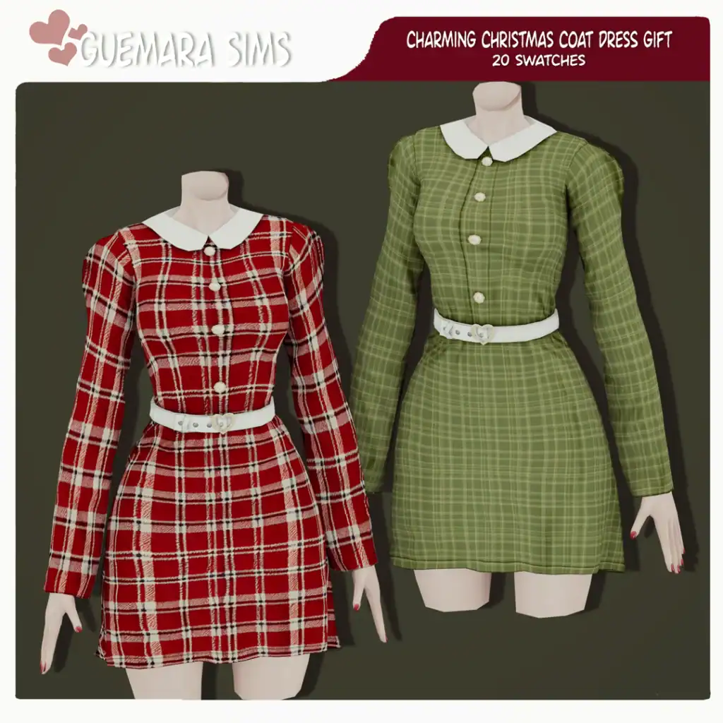 Charming Christmas Coat Dress