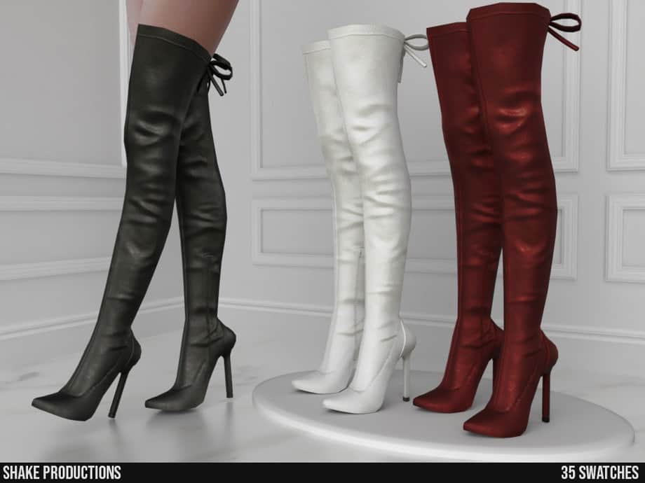 Leather high-Heel boots