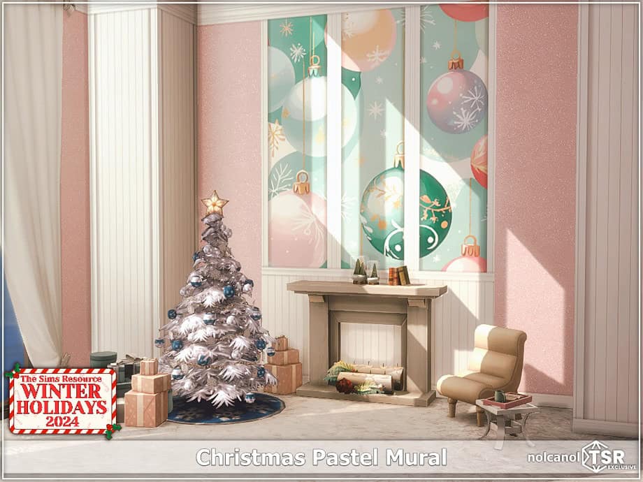 Christmas Pastel Mural
