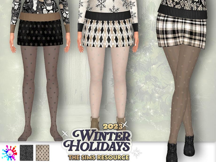 Holidays Skirt with Tights