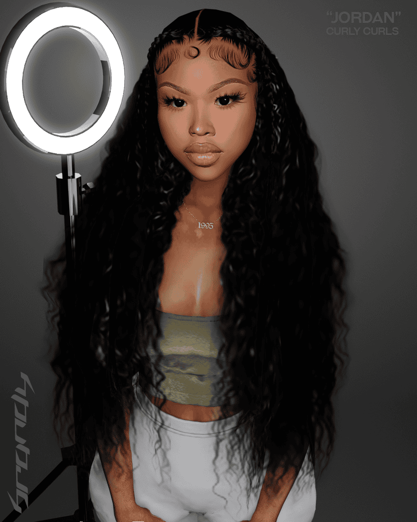 “Jordan” Curly Curls