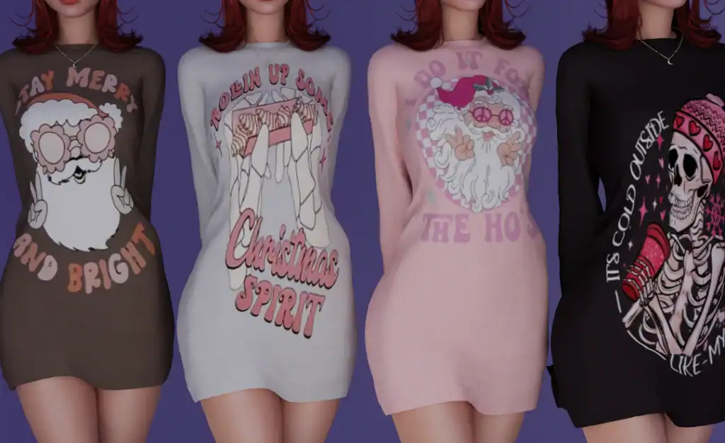 Long Sleeve Christmas Dress