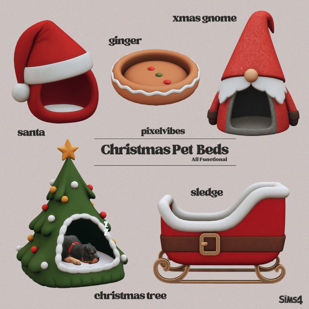 Christmas Pet Beds