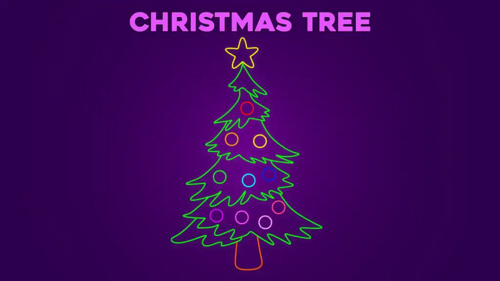 Simpossible: Neon December Christmas Tree