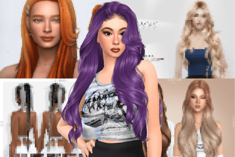 Redhead digital avatar woman with colorful hair and makeup, realistic virtual fashion model, high detail, trendy style, Must Have Mods.