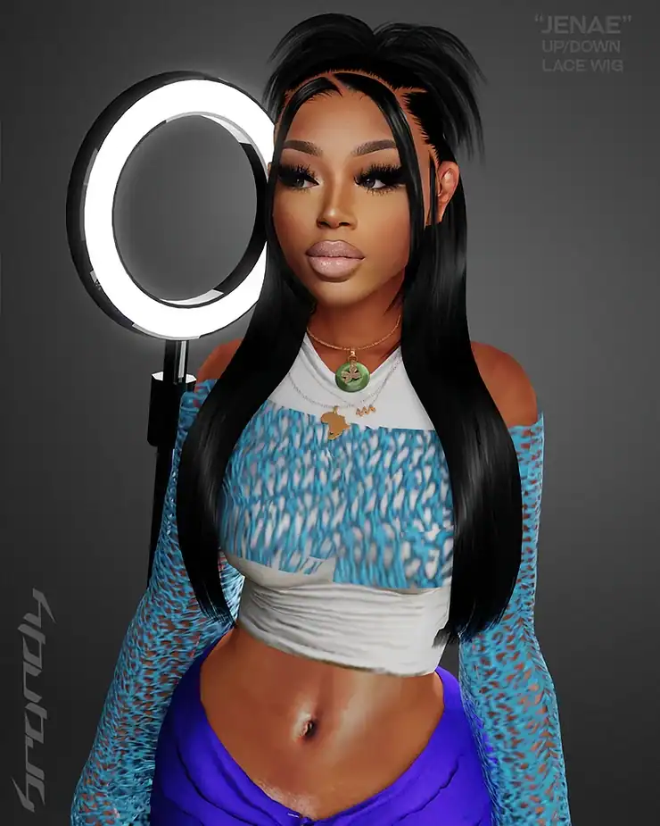 “Jenae” Up And Down Lace Wig