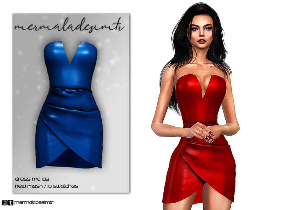 Strapless Mini Dress