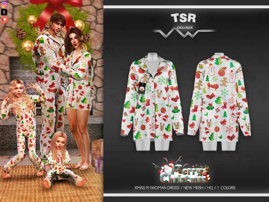 Xmas PJ Dress