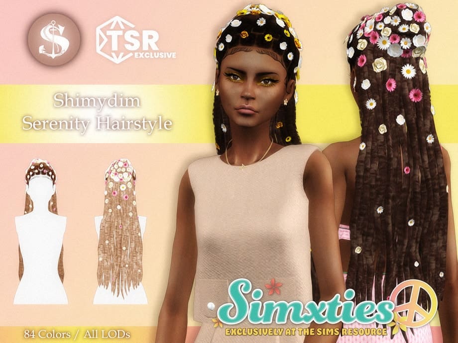 Simsxties Serenity Hairstyle