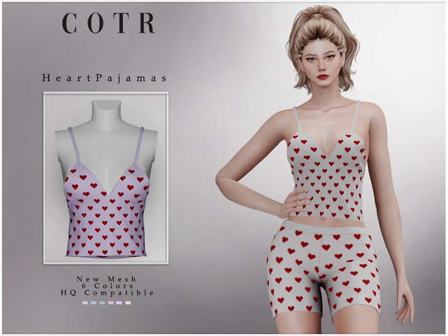Chord Of The Rings Heart Patterns Pajamas
