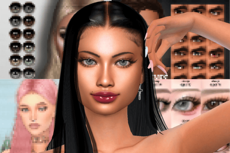 Eye makeup customization options for avatar mods on Must Have Mods platform.