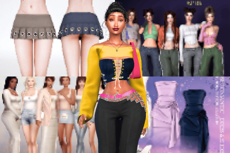 K-pop girl group fashion outfits and virtual dress-up game with trendy clothing and accessories.