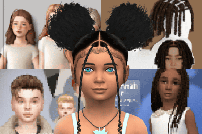 Creative hairstyle mods for avatars on Must Have Mods, including braids, afro puffs, and textured styles to customize virtual characters perfectly.