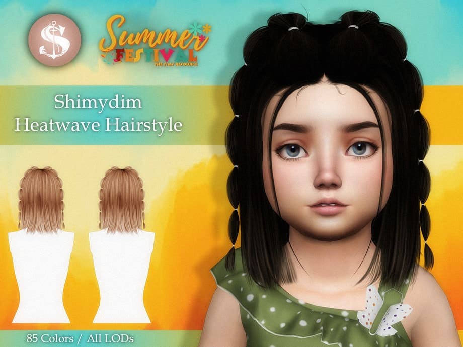 Summer Festival Heatwave Hairstyle Toddler