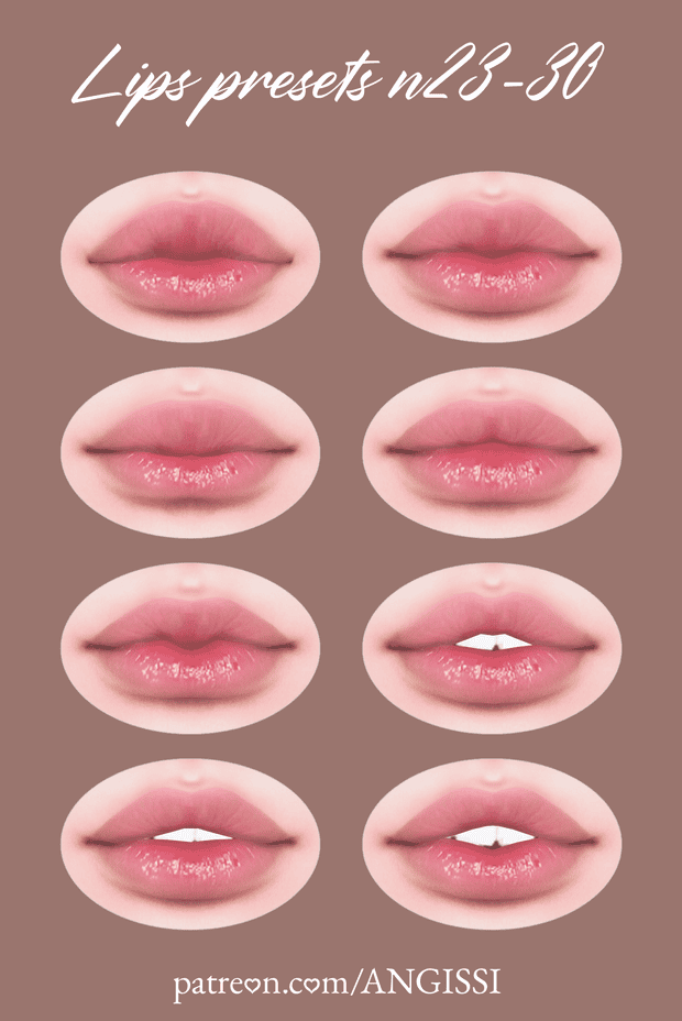 Lips Preset N23 To 30