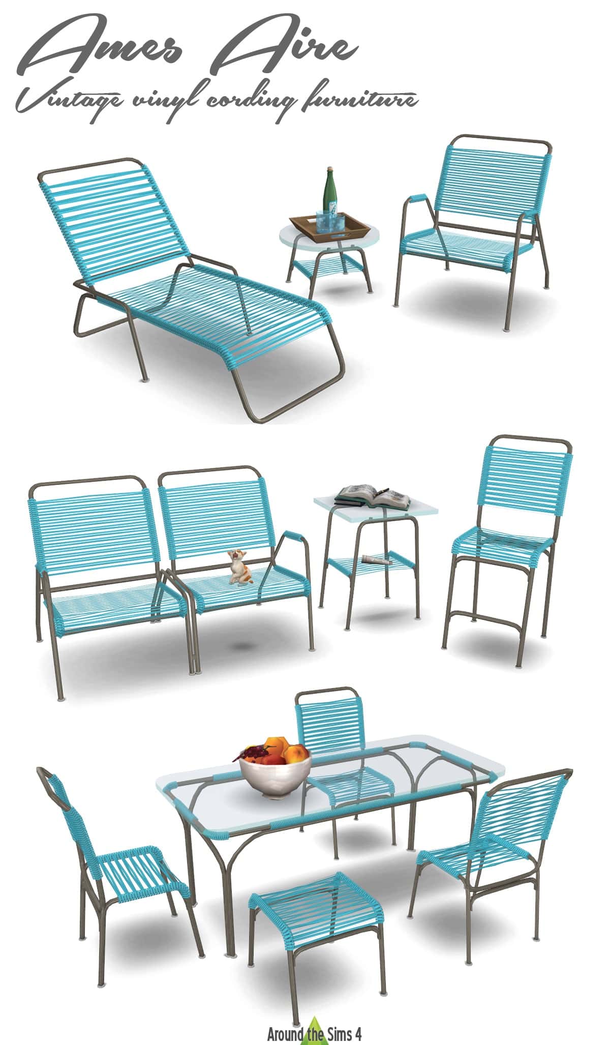 Vintage Vinyl Cording Furniture