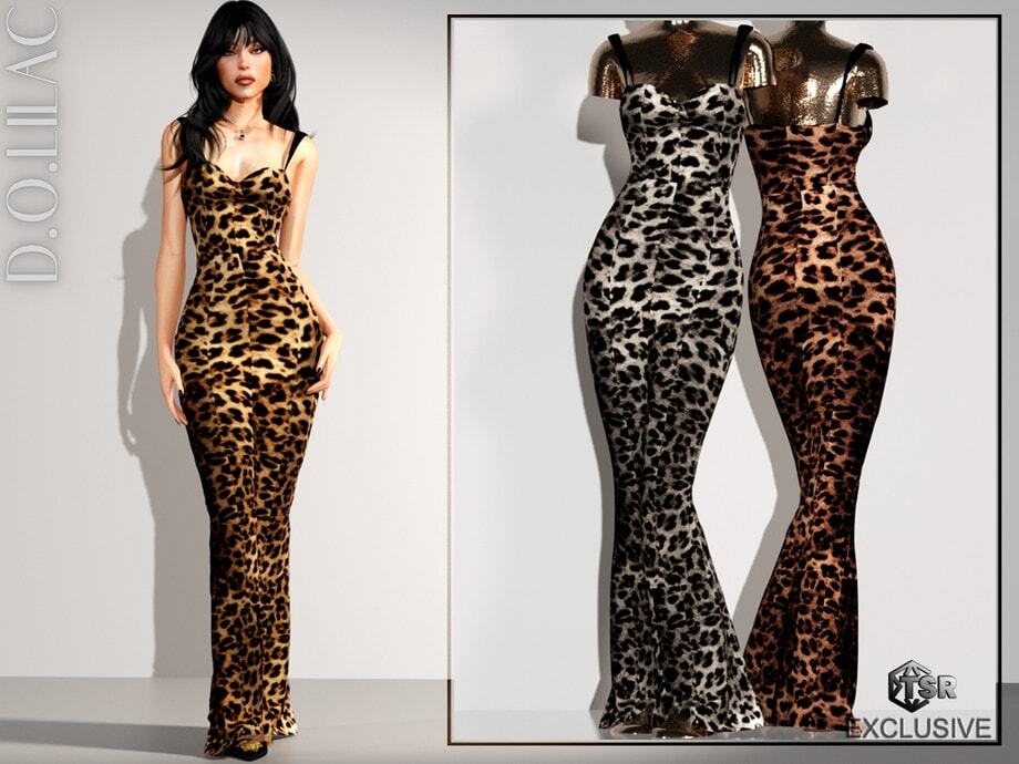 Leopard Print Maxi Dress