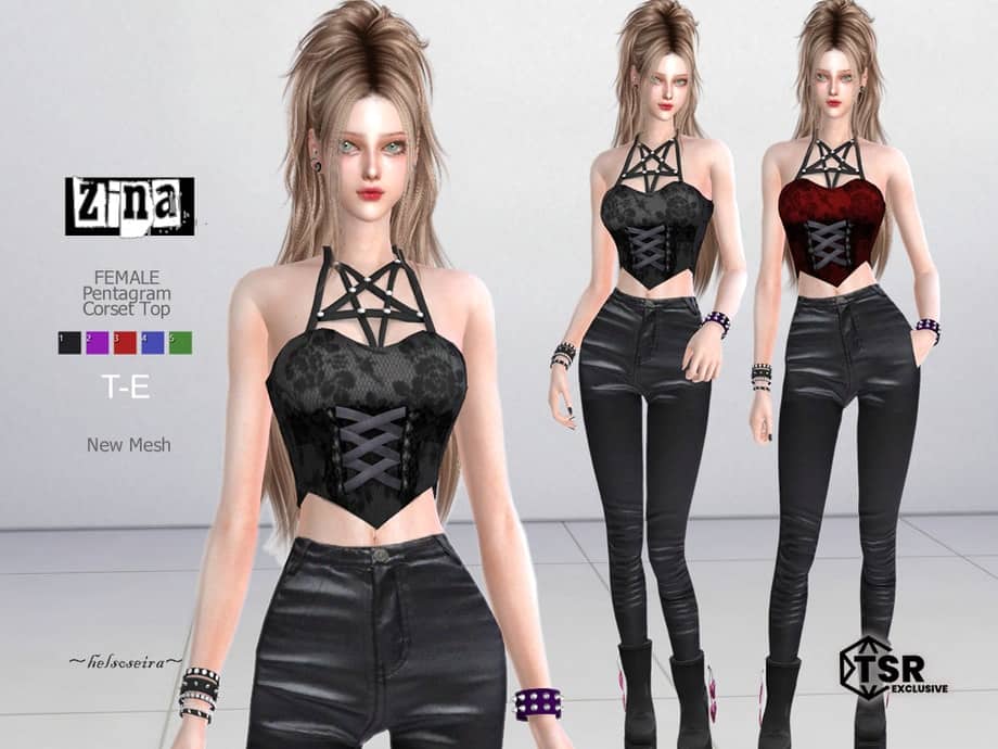 Pentagram Corset Top