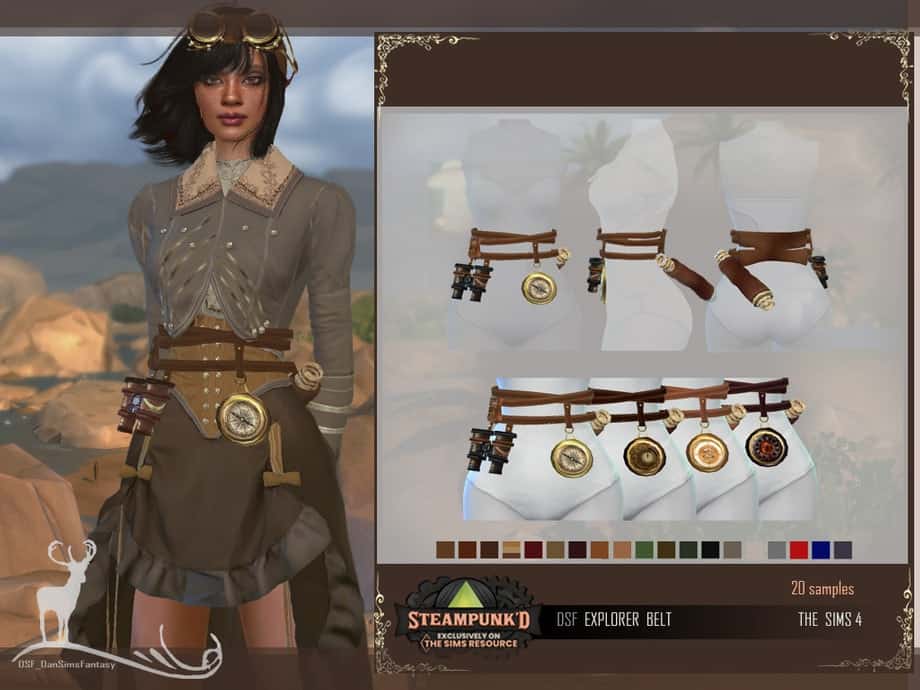 Steampunked Explorer Belt