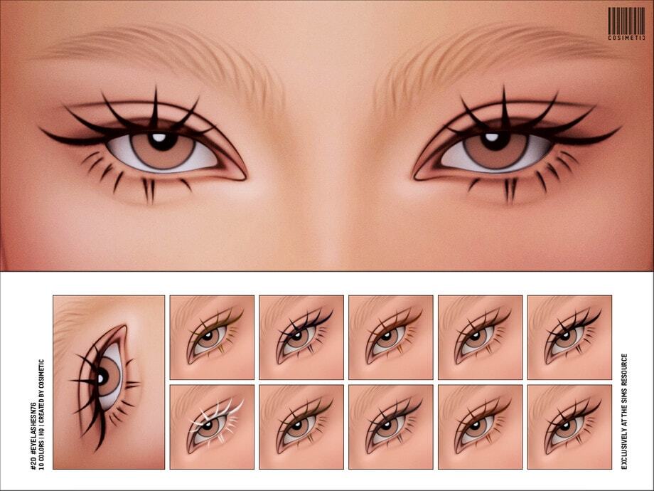 Maxis Match 2D Eyelashes N76