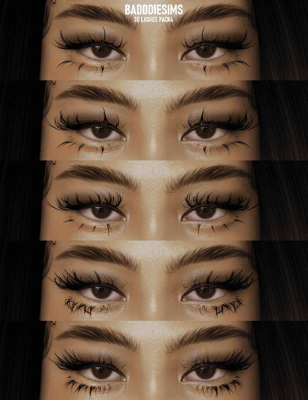 3D Lashes Pack 4
