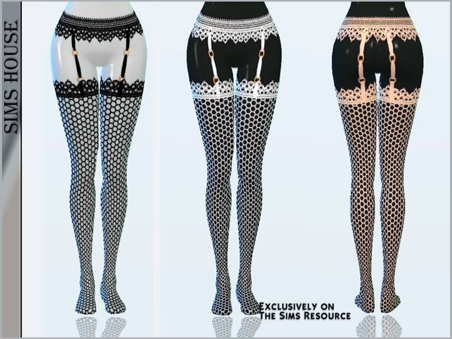Stockings Mesh With A Belt