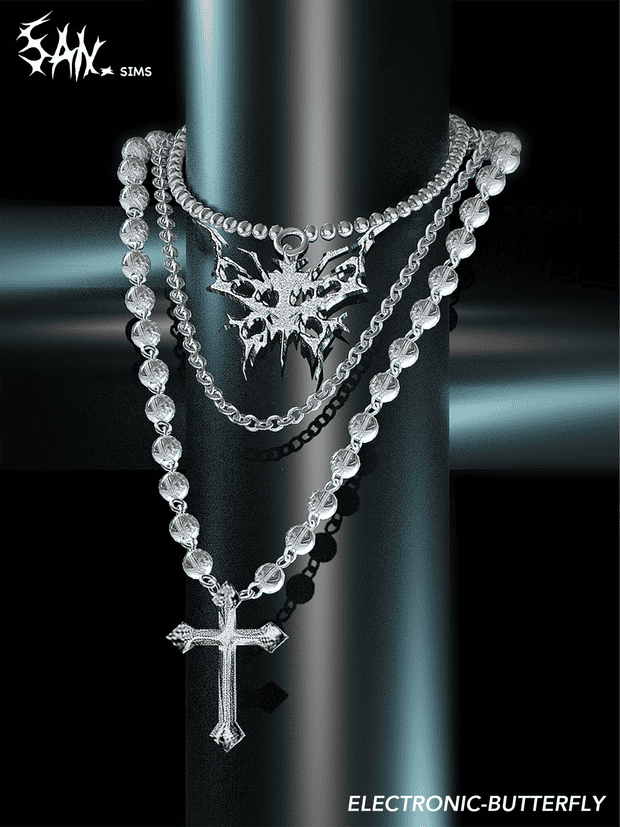 Electronic Butterfly Necklace